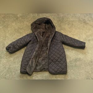 Gently Used Girls Reversible Faux Fur Winter Coat
